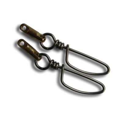 Kopča nehrđajuća s vrtilicom od mesinga - 2 kom