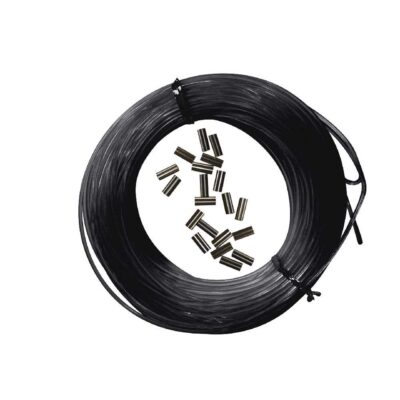 Kit 25m mono-line nylon black 160 + 10 pcs black Sleeves 165